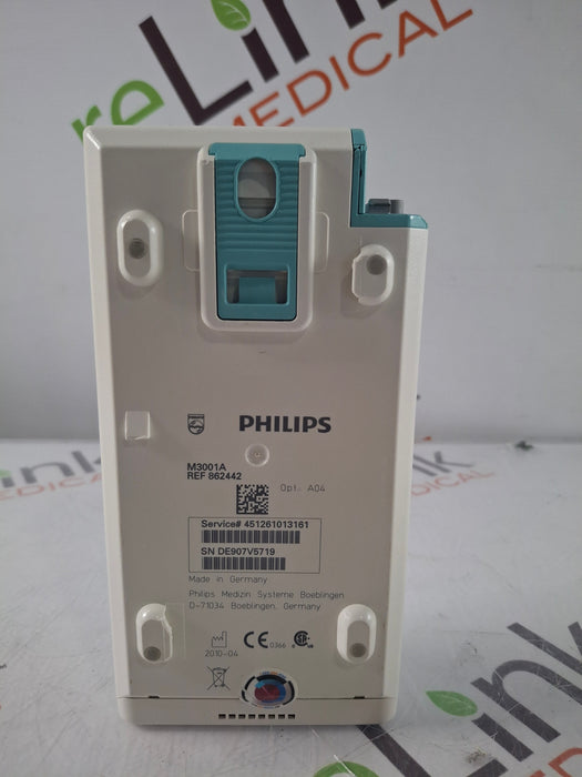 Philips M3001A-A01C06 Fast SpO2, NIBP, ECG, Temp, IBP MMS Module