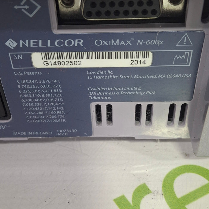 Nellcor OxiMax N-600x Pulse Oximeter
