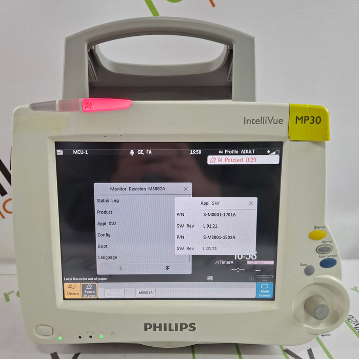 Philips IntelliVue MP30 Patient Monitor