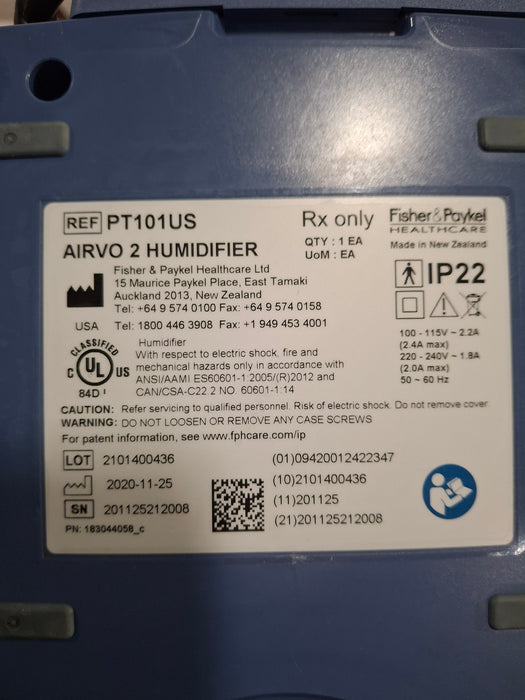 Fisher & Paykel Airvo 2 Humidified High Flow Therapy Unit