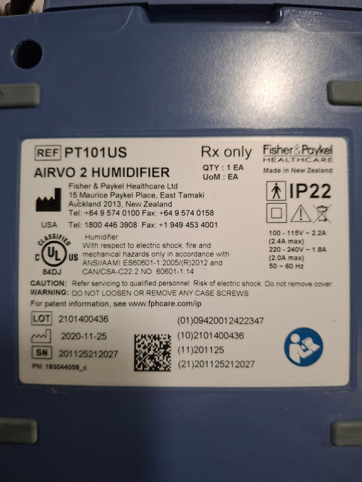 Fisher & Paykel Airvo 2 Humidified High Flow Therapy Unit