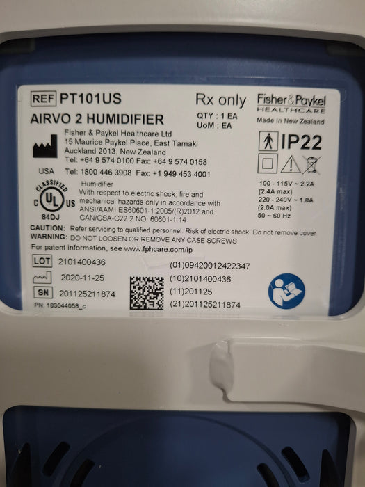 Fisher & Paykel Airvo 2 Humidified High Flow Therapy Unit