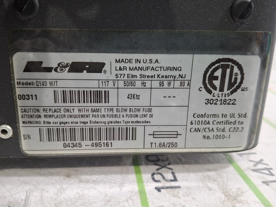 L&R Manufacturing Quantrex Ultrasonic Cleaning System