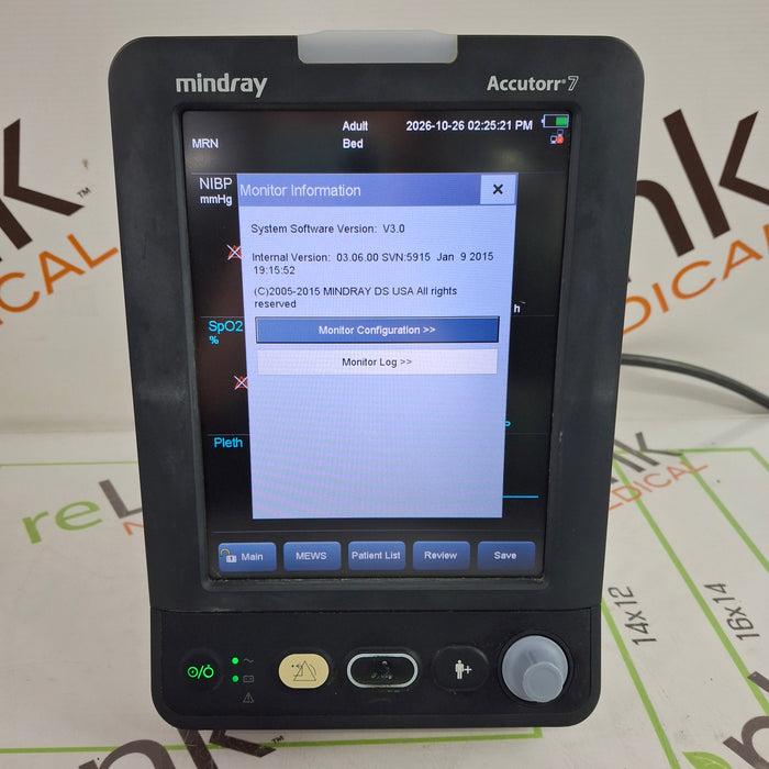 Mindray Accutorr 7 Vital Signs Monitor