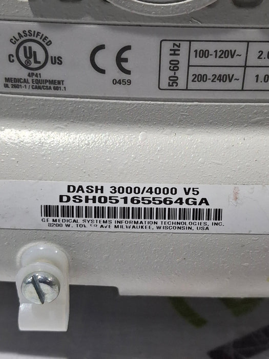 GE Healthcare Dash 4000 - GE/Nellcor SpO2 Patient Monitor
