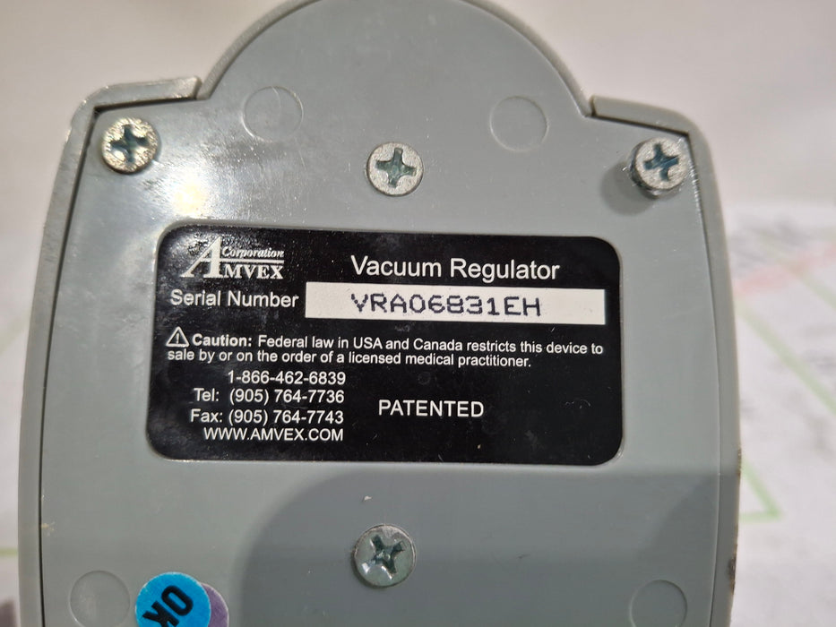Amvex Vacuum Regulator