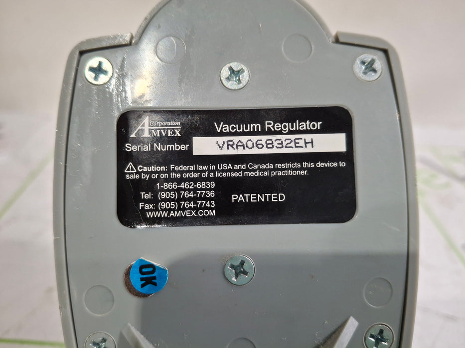 Amvex Vacuum Regulator