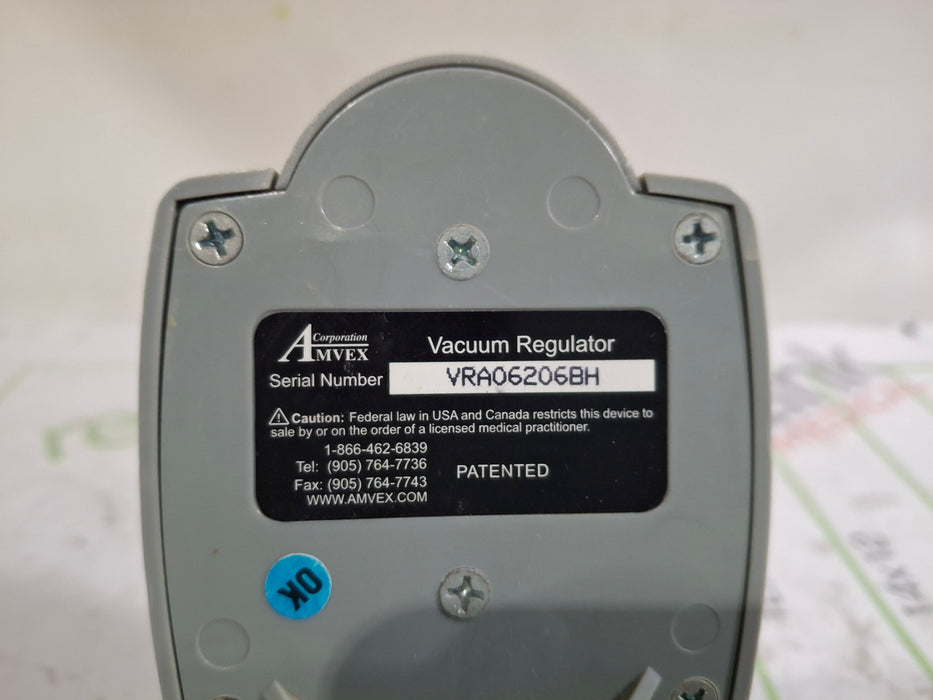 Amvex Vacuum Regulator