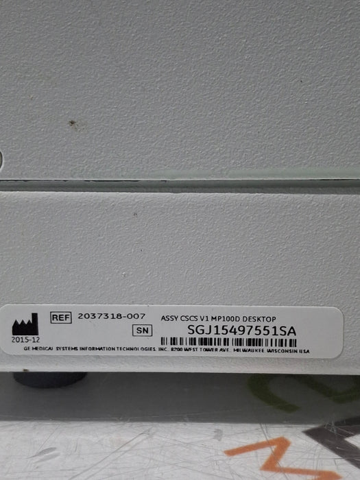 GE Healthcare MP100D CIC Pro Carescape Central Station