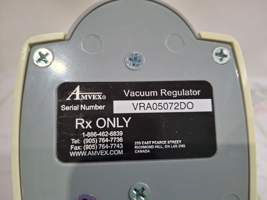 Amvex Vacuum Regulator