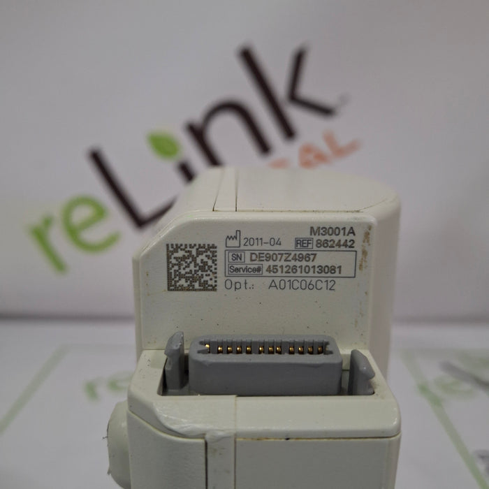 Philips M3001A-A01C06C12 Fast SpO2, NIBP, 12 lead ECG, Temp, IBP MMS Module