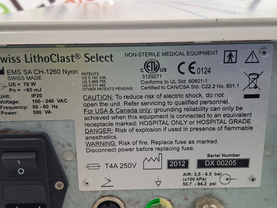 Boston Scientific Swiss LithoClast Select Lithotripter