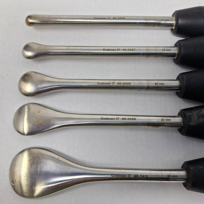 Codman Karlin Cobb Elevator and Ring Curette Set