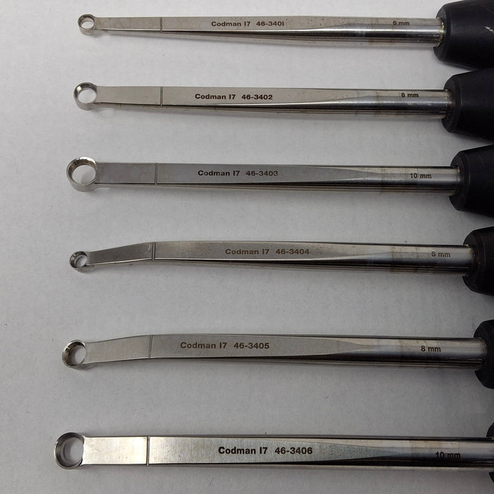 Codman Karlin Cobb Elevator and Ring Curette Set