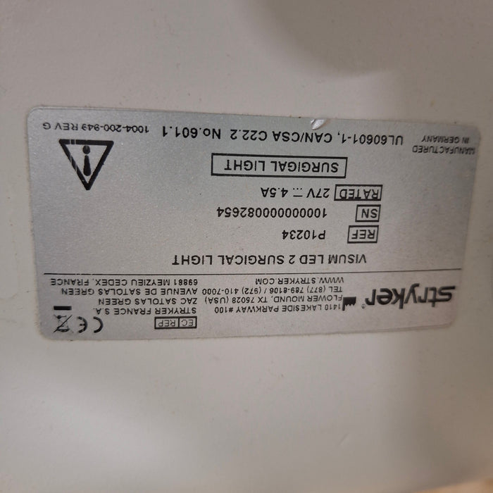 Stryker Visum II LED Surgical Light