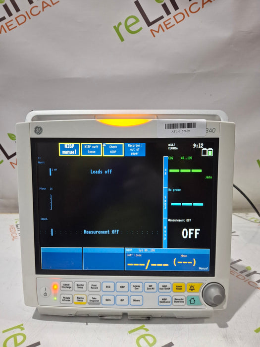 GE Healthcare B40 Patient Monitor