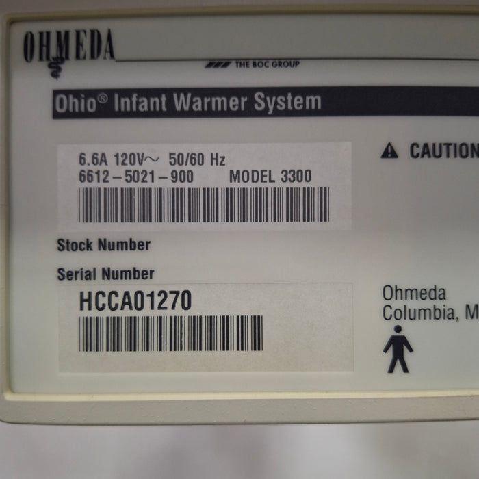 Ohmeda Medical Panda 3300 Infant Warmer
