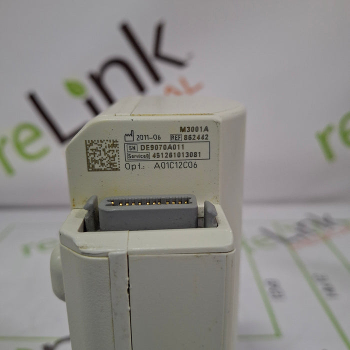 Philips M3001A-A01C06C12 Fast SpO2, NIBP, 12 lead ECG, Temp, IBP MMS Module