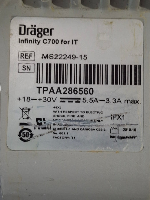 Draeger Medical Infinity C700 Monitor