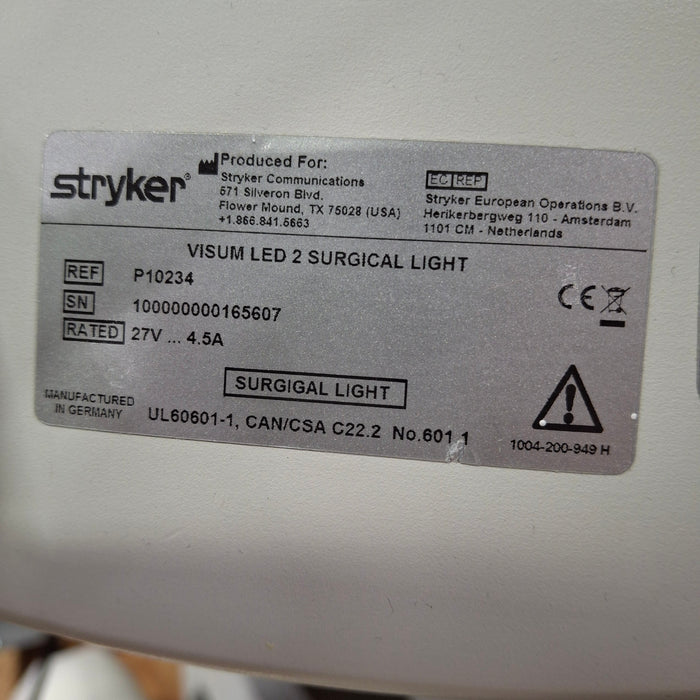 Stryker Visum II LED Surgical Light