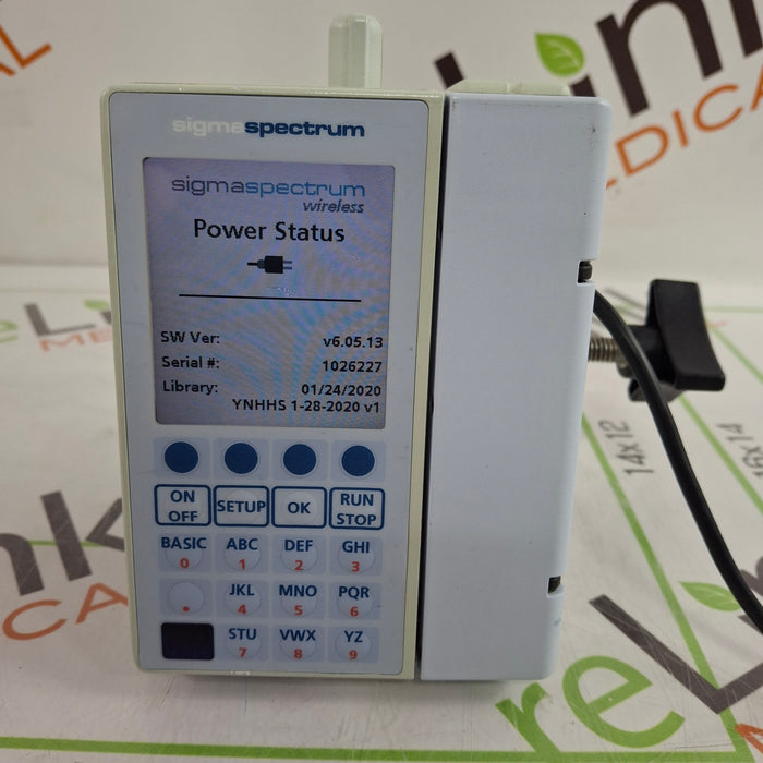 Baxter Sigma Spectrum 6.05.13 with B/G Battery Infusion Pump