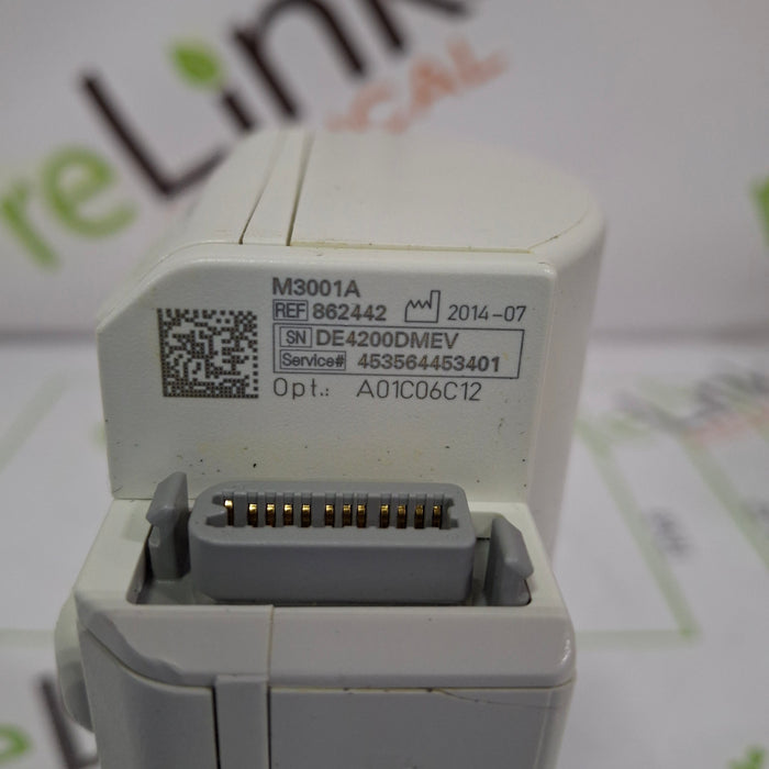Philips M3001A-A01C06C12 Fast SpO2, NIBP, 12 lead ECG, Temp, IBP MMS Module