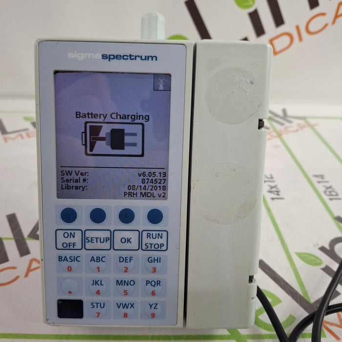 Baxter Sigma Spectrum 6.05.13 with B/G Battery Infusion Pump