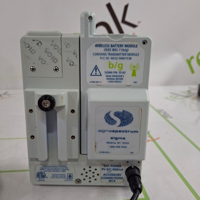 Baxter Sigma Spectrum 6.05.13 with B/G Battery Infusion Pump
