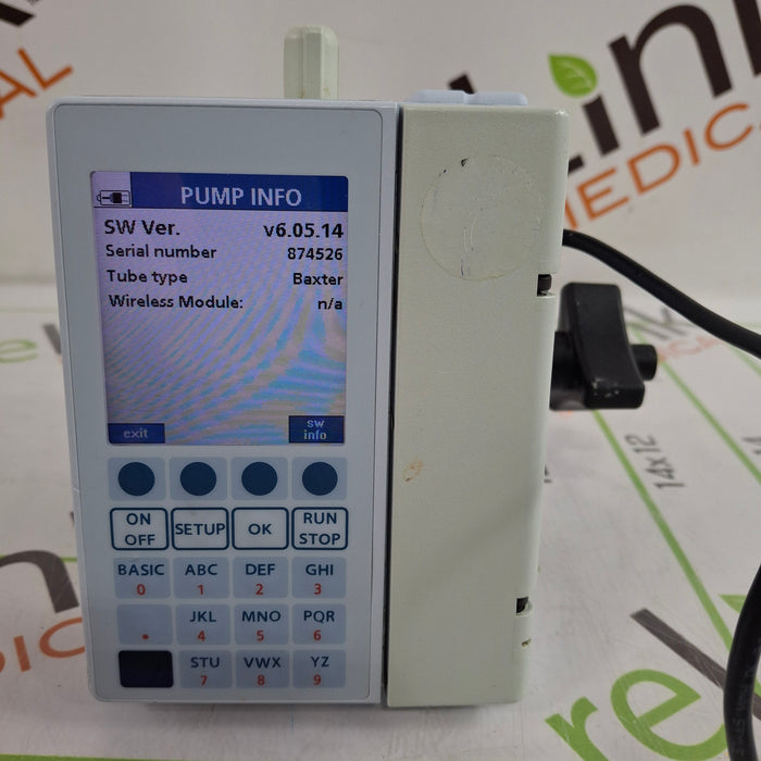 Baxter Sigma Spectrum 6.05.14 with B/G Battery Infusion Pump