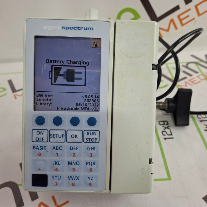 Baxter Sigma Spectrum 6.05.14 with B/G Battery Infusion Pump