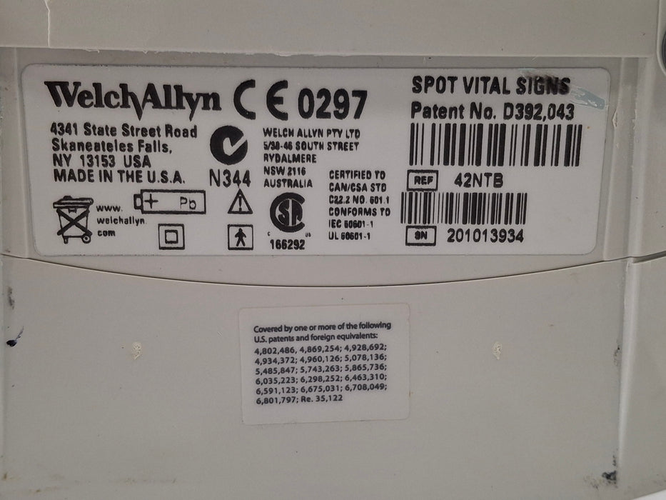 Welch Allyn Spot 420 - NIBP, Temp, Nellcor SpO2 Vital Signs Monitor