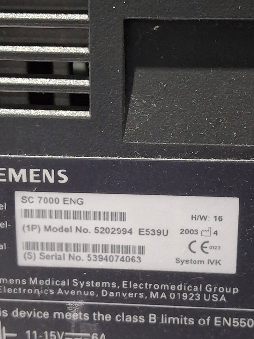 Siemens SC 7000 Patient Monitor