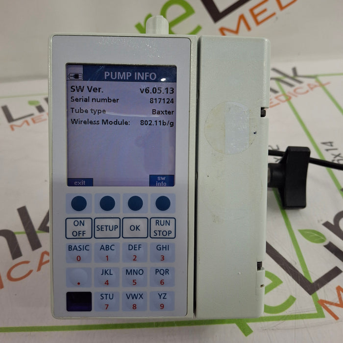 Baxter Sigma Spectrum 6.05.13 with B/G Battery Infusion Pump