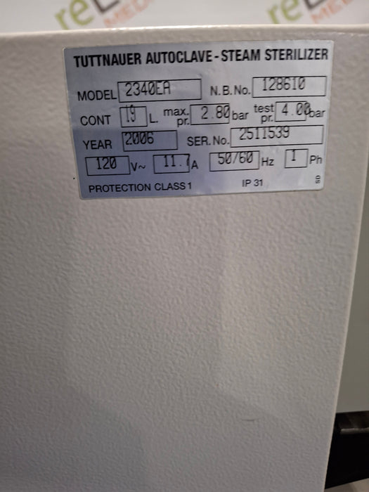 Tuttnauer EZ9 Autoclave