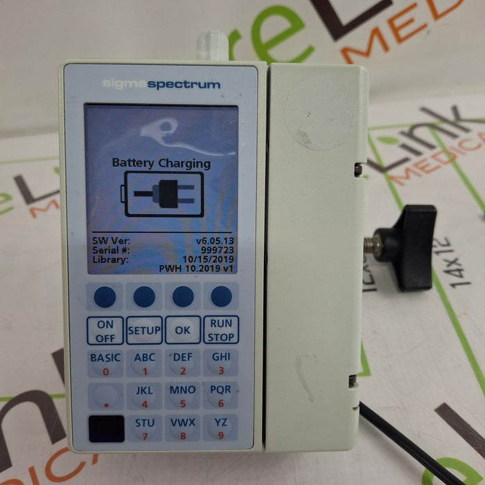 Baxter Sigma Spectrum 6.05.13 with B/G Battery Infusion Pump