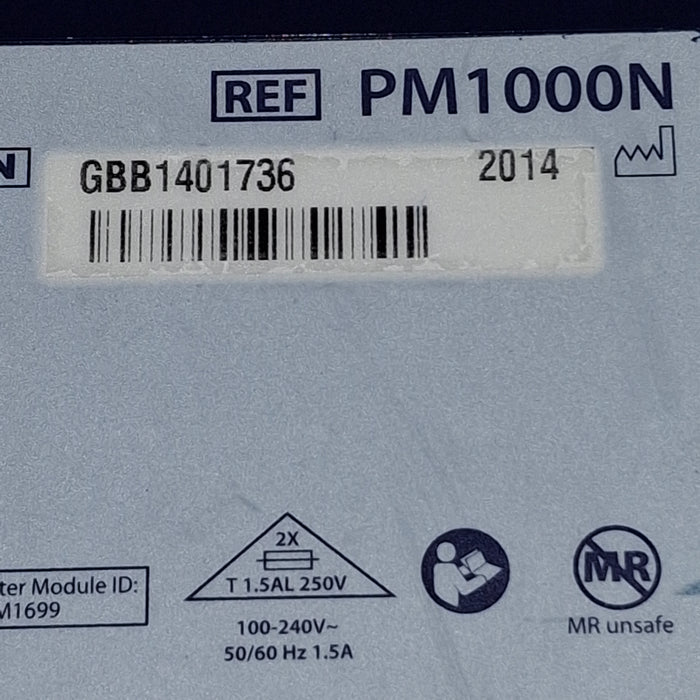 Covidien PM1000N Nellcor Bedside SPO2 Monitor