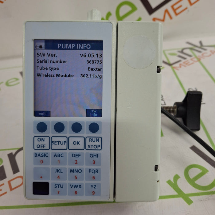 Baxter Sigma Spectrum 6.05.13 with B/G Battery Infusion Pump