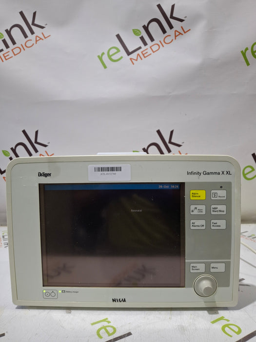 Draeger Medical Infinity Gamma X XL Patient Monitor