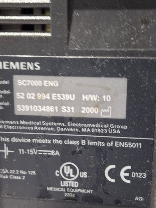 Siemens SC 7000 Patient Monitor