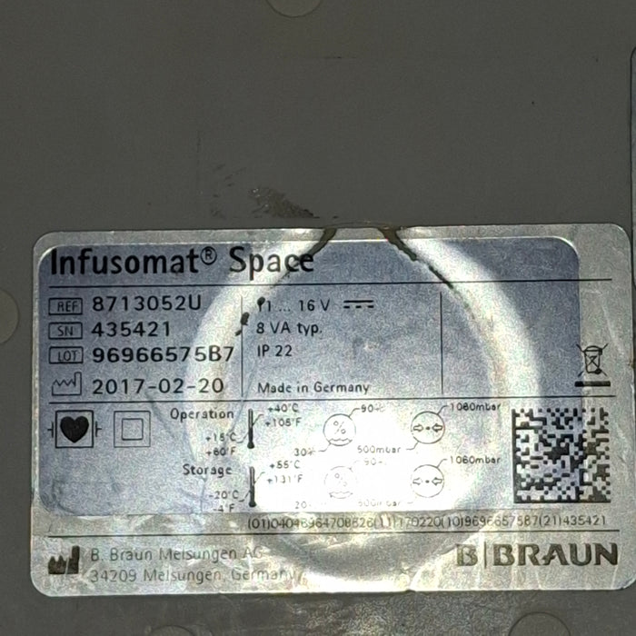 B. Braun Infusomat Space Infusion Pump