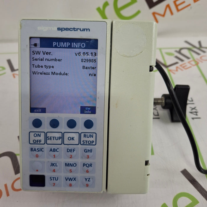 Baxter Sigma Spectrum 6.05.13 without Battery Infusion Pump