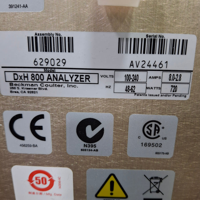 Beckman Coulter DxH 800 Hematology Analyzer