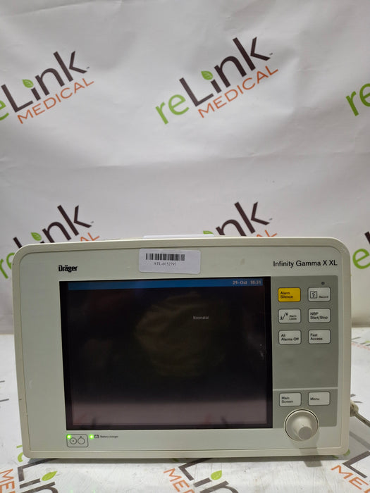 Draeger Medical Infinity Gamma X XL Patient Monitor