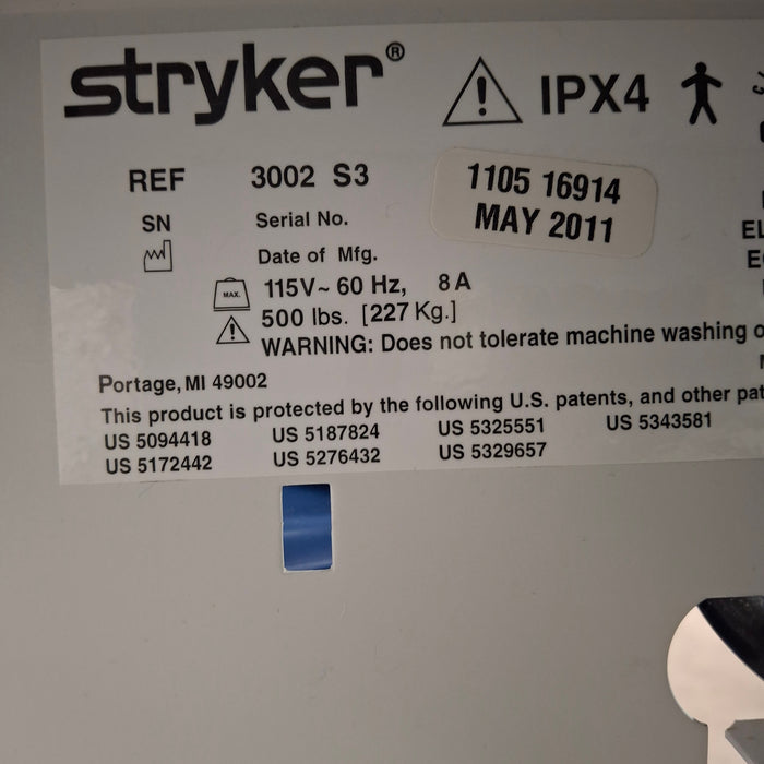 Stryker Secure III 3002 Hospital Bed