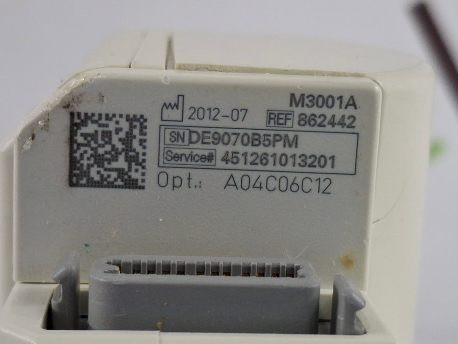 Philips M3001A-A04C06C12 OxiMax SpO2, NIBP, 12 Lead ECG, Temp, IBP MMS Module