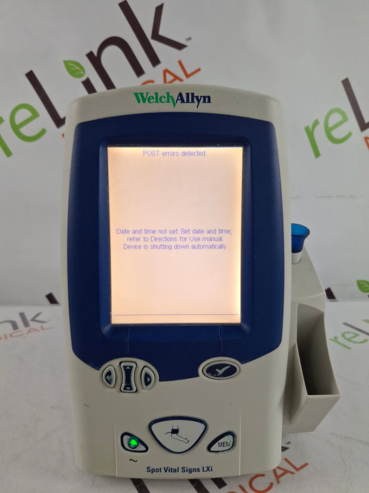 Welch Allyn Spot LXi - NIBP, SureTemp Plus, Nellcor SpO2 Vital Signs Monitor