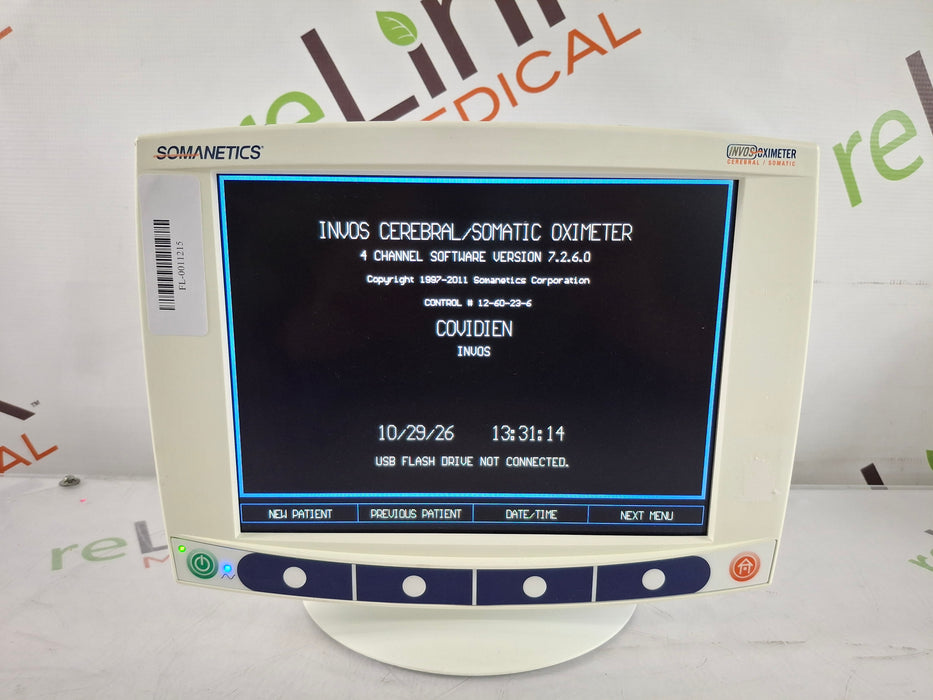 Somanetics Invos 5100C Cerebral Oximeter Monitor