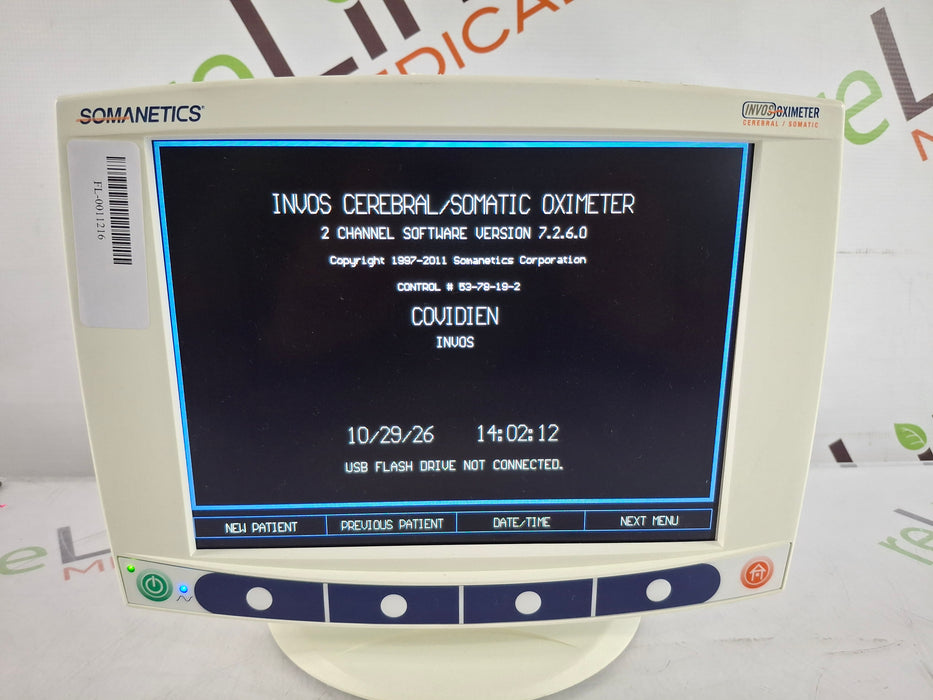 Somanetics Invos 5100C Cerebral Oximeter Monitor