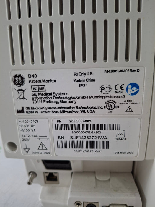GE Healthcare B40 Patient Monitor