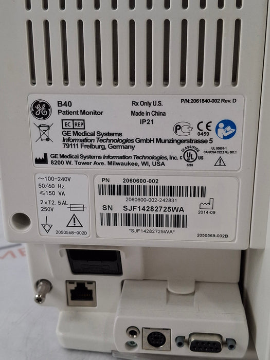 GE Healthcare B40 Patient Monitor